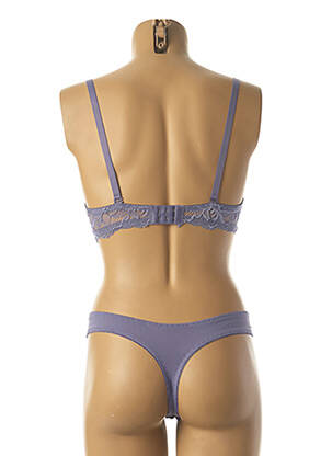 Ensemble lingerie string violet HANA femme