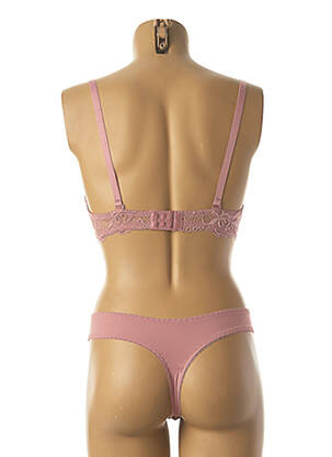 Ensemble lingerie string rose HANA femme