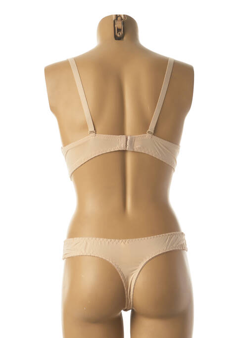 Ensemble lingerie string beige HANA femme