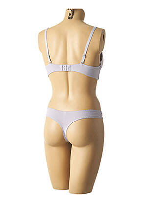 Ensemble lingerie tissage dentelle bleu HANA femme
