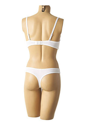 Ensemble lingerie tissage dentelle blanc HANA femme