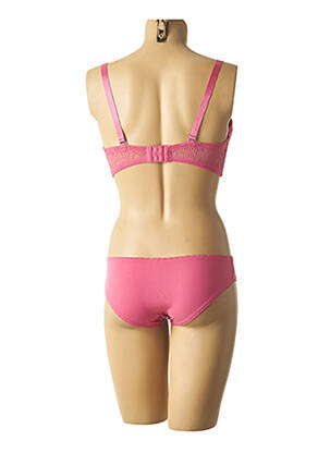 Ensemble lingerie culotte rose HANA femme