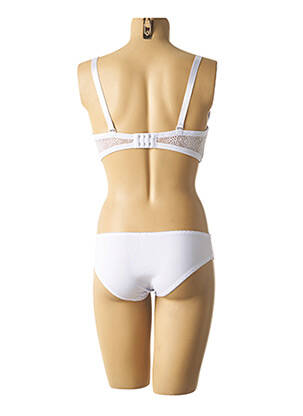 Ensemble lingerie culotte blanc HANA femme