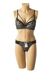Ensemble lingerie noir HANA pour femme seconde vue