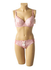 Ensemble lingerie rose HANA pour femme seconde vue