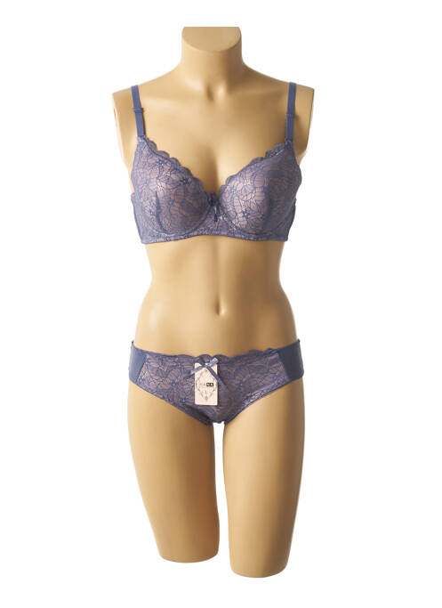 Ensemble lingerie bleu HANA pour femme