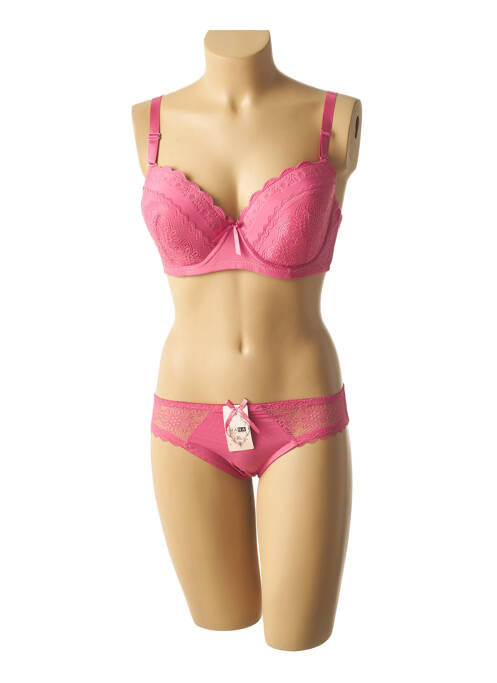 Ensemble lingerie rose HANA pour femme