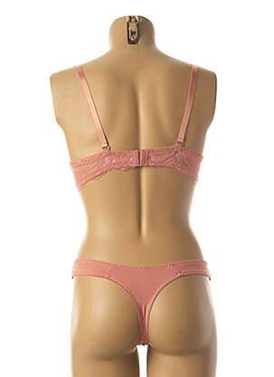 Ensemble lingerie string orange HANA femme