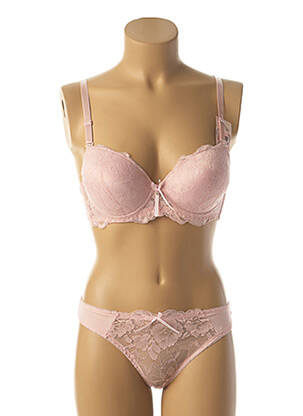 Ensemble lingerie string rose HANA femme