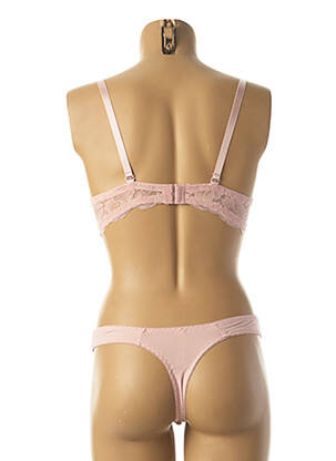 Ensemble lingerie string rose HANA femme