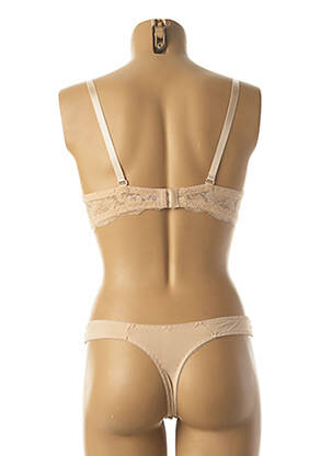 Ensemble lingerie string beige HANA femme