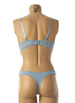 Ensemble lingerie string bleu HANA femme