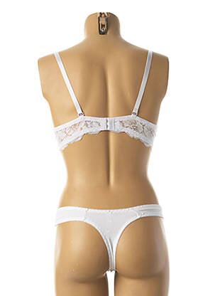 Ensemble lingerie string blanc HANA femme