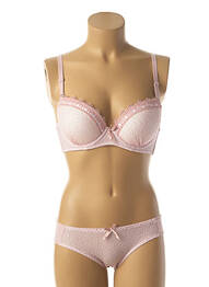 Ensemble lingerie culotte rose HANA femme