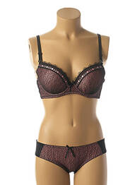 Ensemble lingerie culotte noir HANA femme