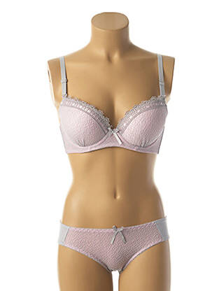 Ensemble lingerie culotte gris HANA femme