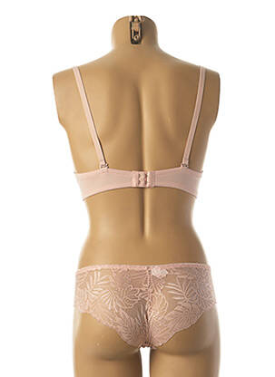 Ensemble lingerie bretelles élastiquées ajustables rose HANA femme