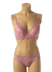 Ensemble lingerie rose HANA pour femme seconde vue