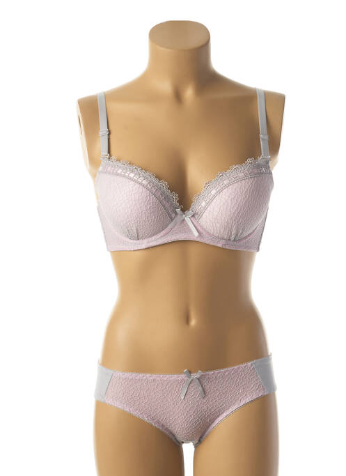 Ensemble lingerie gris HANA pour femme