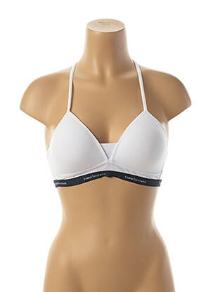 Soutien-gorge effet matière satinée haut soutien-gorge moulé blanc HANA femme