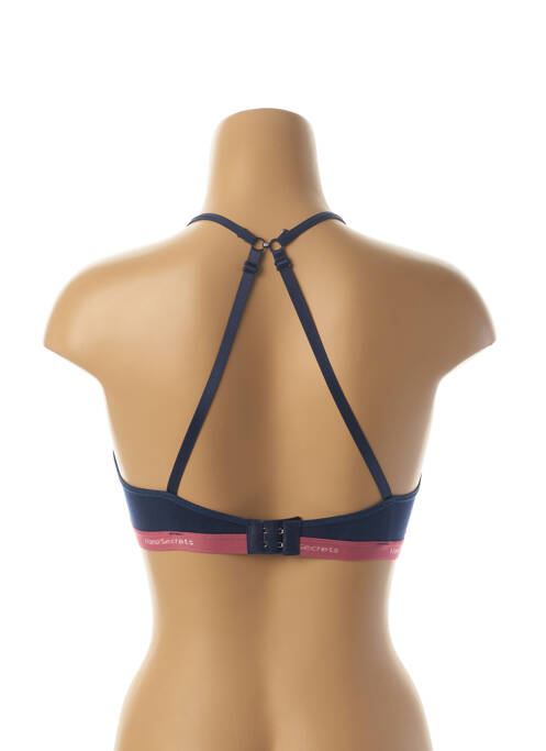 Soutien-gorge effet matière satinée haut soutien-gorge moulé bleu HANA femme