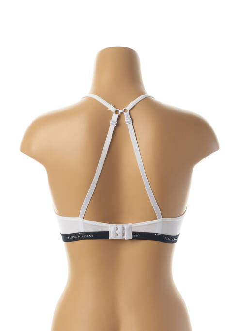 Soutien-gorge effet matière satinée haut soutien-gorge moulé blanc HANA femme