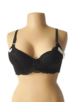 Soutien-gorge tissage dentelle noir HANA femme
