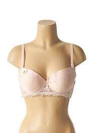 Soutien-gorge effet matière satinée haut soutien-gorge push-up beige HANA femme