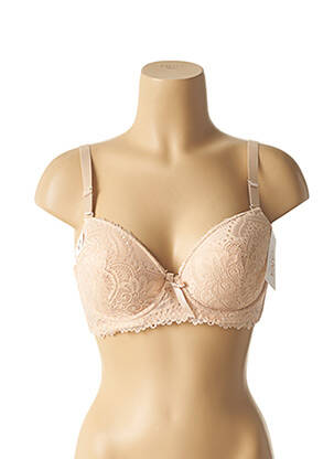 Soutien-gorge légère et transparente haut soutien-gorge moulé beige HANA femme