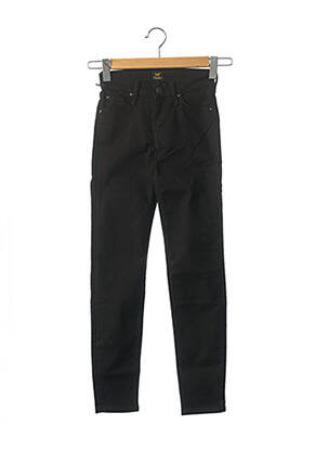 Pantalon slim taille basse taille basse noir LEE femme