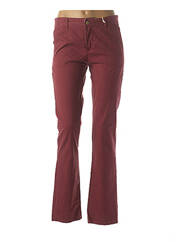 Pantalon chino rouge ROS'W pour femme seconde vue