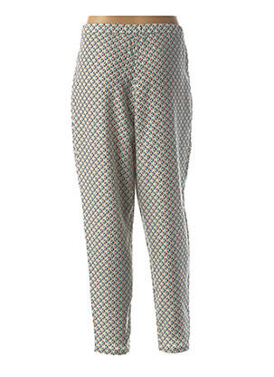 Pantalon droit taille élastique bleu MOLLY BRACKEN femme