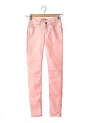 Jeans coupe slim rose I.CODE (By IKKS) pour femme seconde vue