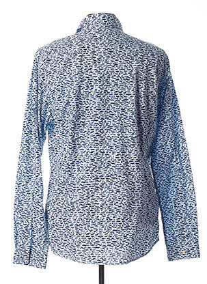 Chemise manches longues imprimé fantaisie bleu JACK & JONES homme