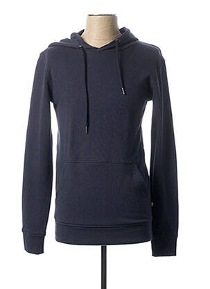 Sweat-shirt à capuche bleu MINIMUM pour homme