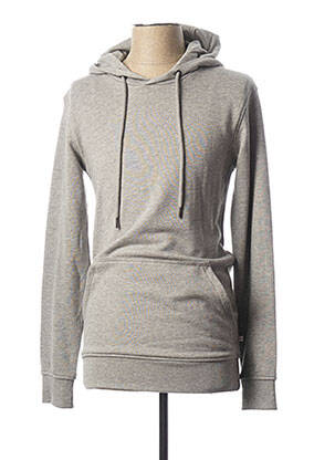 Sweat-shirt à capuche gris MINIMUM pour homme