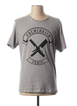 T-shirt gris FRENCH KICK pour homme