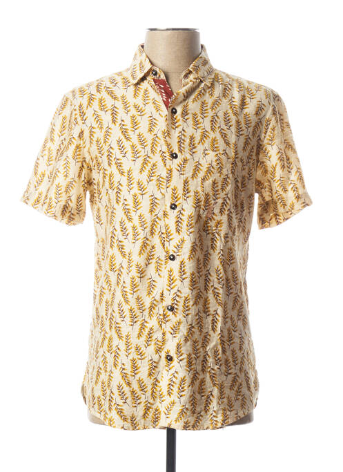 Chemise manches courtes jaune PEARLY KING pour homme