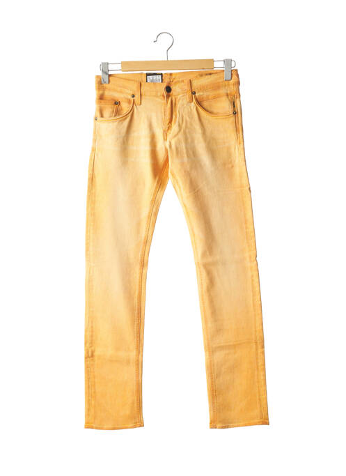 Jeans coupe slim orange MELTIN'POT pour homme