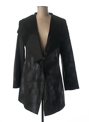 Manteau long noir FRED SABATIER pour femme