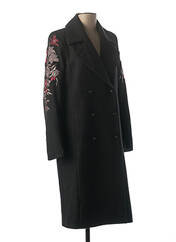 Manteau long noir ONE STEP pour femme seconde vue