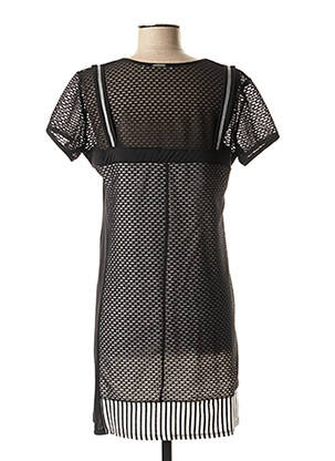 Robe courte manches courtes manches courtes noir FRED SABATIER femme
