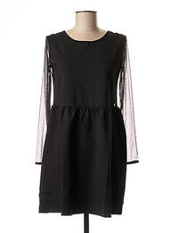Robe courte manches longues manches longues noir IKKS femme