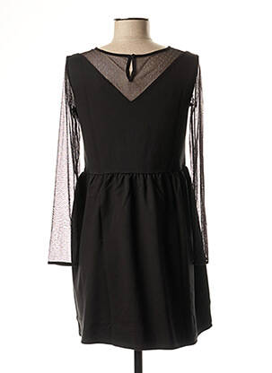 Robe courte manches longues manches longues noir IKKS femme
