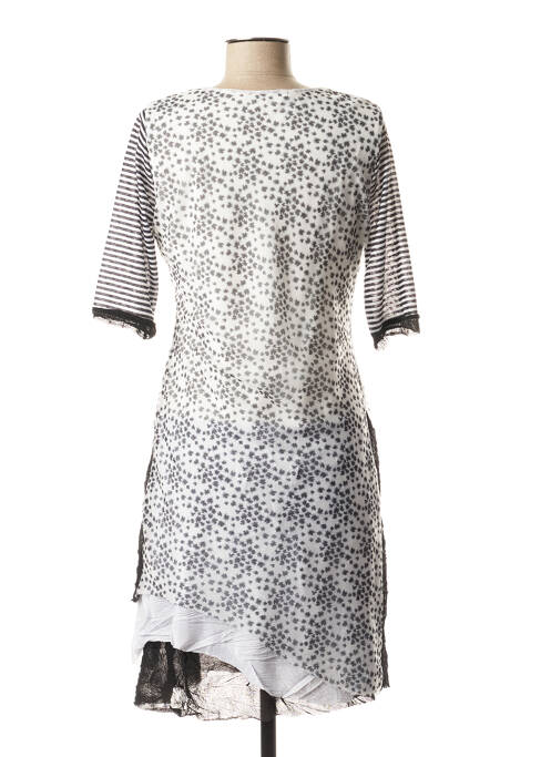 Robe mi-longue blanc FRED SABATIER pour femme