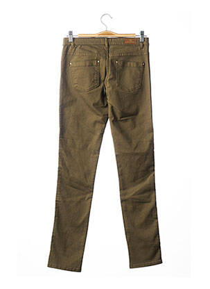 Pantalon slim taille basse taille basse vert IKKS femme