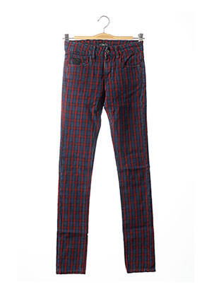 Pantalon slim taille basse taille basse rouge APRIL 77 femme