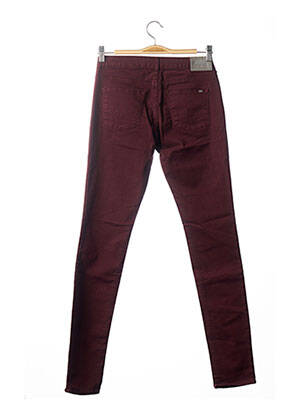 Pantalon slim taille basse rouge LE TEMPS DES CERISES fille