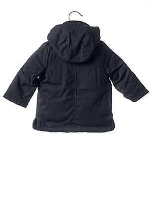 Parka finition intérieure doublure satiné a capuche bleu IKKS fille