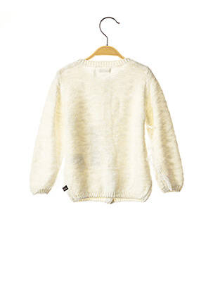 Gilet manches longues resserrée sur le bas beige IKKS fille